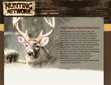 Tablet Screenshot of huntingnetwork.com